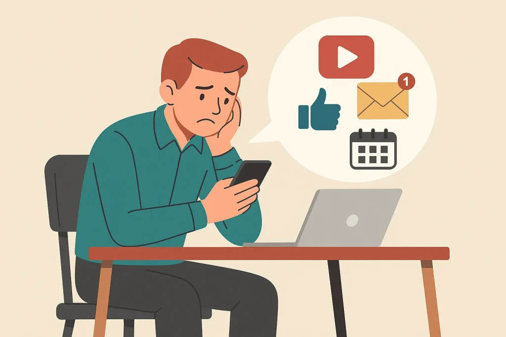 Letting tech decide your day illustration